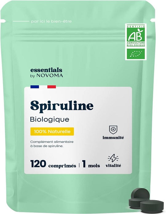 Spiruline Bio 500 mg, Pure et Naturelle